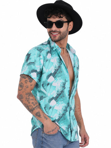 Garment Globe Men’s Half-Check Shirt Slim Fit