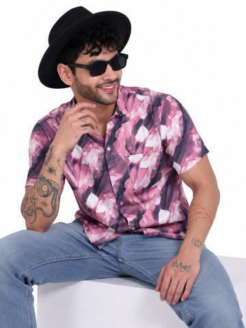 Garment Globe Men’s Half-Check Shirt Slim Fit