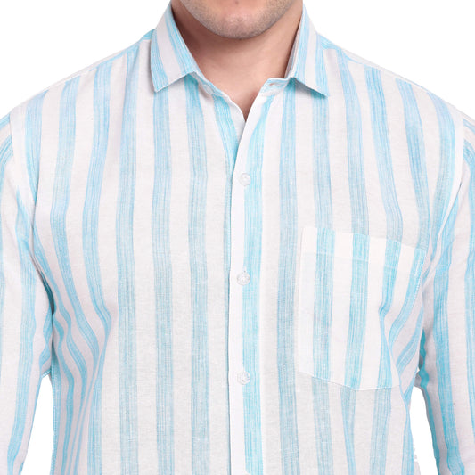 Buy Khadi Cotton Men's Check Shirt India|Full Sleeve with Slimfit Soft Coller|Stylish with Curved Hem Design| Formal Look| Formal Shirts for Men, Moisture Wicking GarmentGlobe