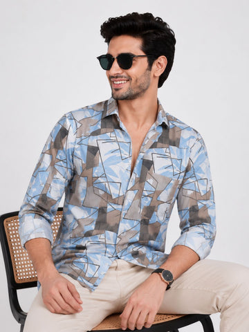 Men’s Cotton Check Shirt|Casual Printed Shirt