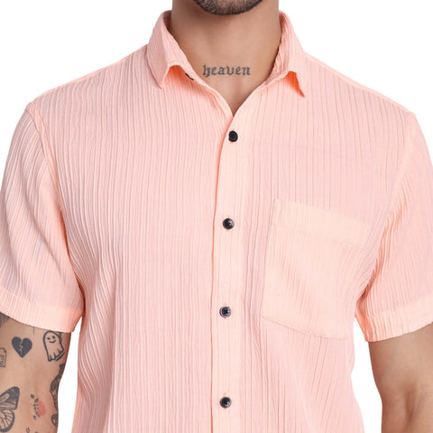 men s half-check shirt Solid Shirt with Chest Pocket Short Sleeve Shirt for Summer Outdoor Activities | Half Shirt for Men| Black Shirts GarmentGlobe