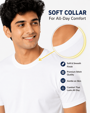 Men’s Cotton T-Shirt – Bio-Washed, Casual & Comfortable