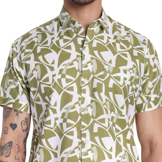 Men's Cotton Printed Half Sleeve Beach Shirt for goa, Perfect for Men, Women, and Boys - Stylish Printed Shirts for Men GarmentGlobe
