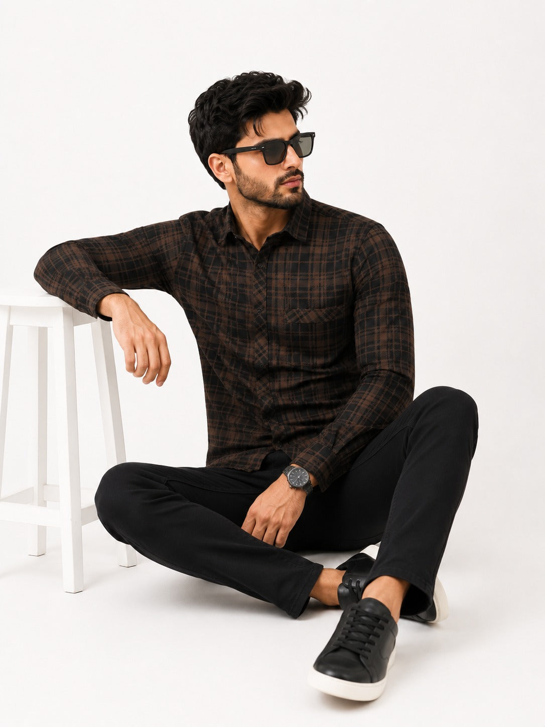 Cotton Blend Regular Fit Full Sleeve Men's Shirt