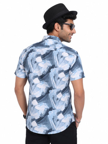 Garment Globe Men’s Half-Check Shirt Slim Fit