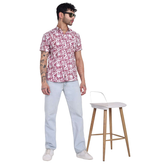 men s half-check shirt Beach Shirt for goa, Perfect for Men, Women, and Boys - Stylish Printed Shirts for Men GarmentGlobe