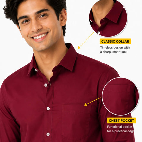 front look red shirt pocket