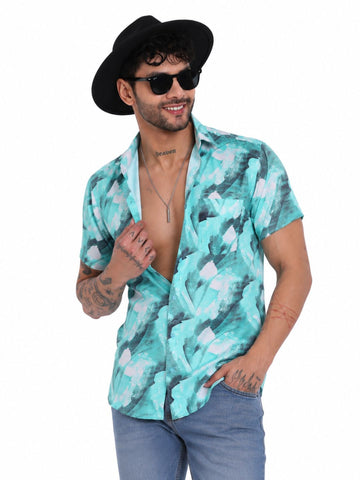 Garment Globe Men’s Half-Check Shirt Slim Fit
