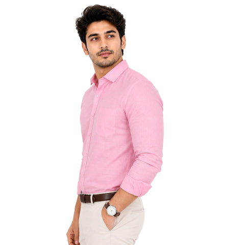 Plain Linen Cotton Shirt for Men – Formal & Casual | 60% Off