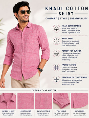 Garment Globe Buy Khadi Cotton Men's Full Shirt