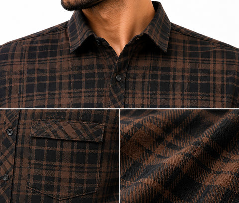 Cotton Blend Regular Fit Full Sleeve Men's Shirt