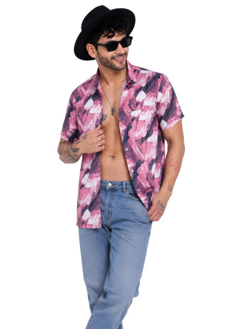 Garment Globe Men’s Half-Check Shirt Slim Fit