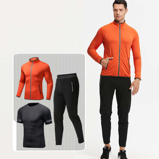 Men's Sportswear Gym Fitness Three Piece Set GarmentGlobe