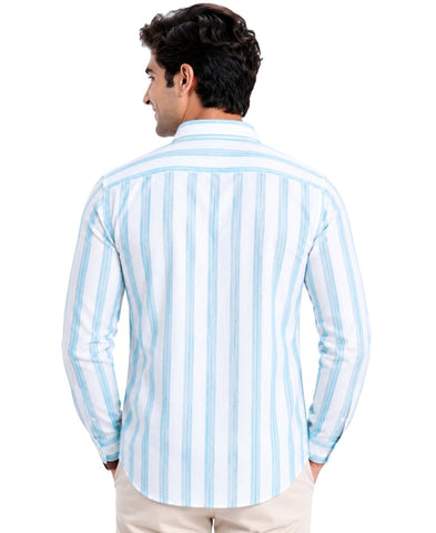 Khadi Cotton Men’s Check Shirt Slimfit, Full Sleeve