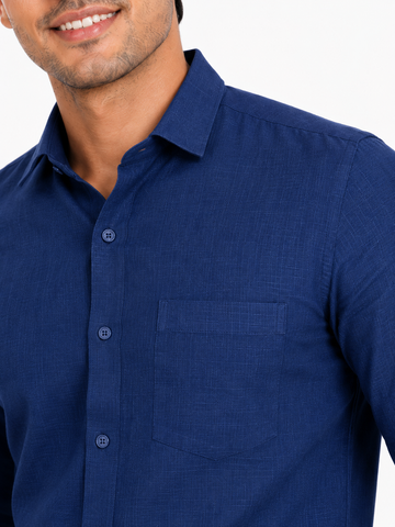 Plain Linen Cotton Shirt for Men – Formal & Casual | 60% Off