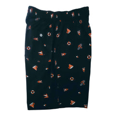 Men's black boxer shorts with colorful nautical pattern, elastic waistband for comfort | GarmentGlobe