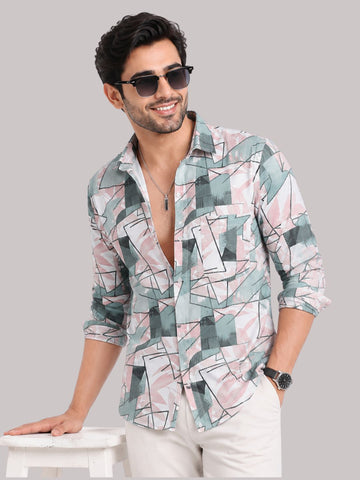 Men’s Cotton Check Shirt|Casual Printed Shirt