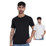 Black & White 100% Cotton T-Shirts + Checkered Half Shirt Poly-Cotton All Sizes
