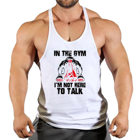 Summer Men's Vest Casual Sports Bottoming Shirt Round Neck I - shaped Fitness - GarmentGlobe