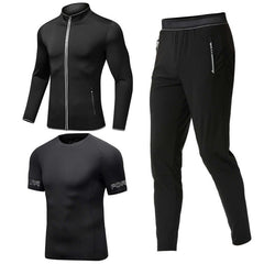 Men's Sportswear Gym Fitness Three Piece Set GarmentGlobe