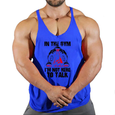 Summer Men's Vest Casual Sports Bottoming Shirt Round Neck I - shaped Fitness - GarmentGlobe
