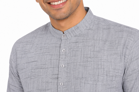 Men’s Khadi Cotton Short Kurta  Pure, tight shirt